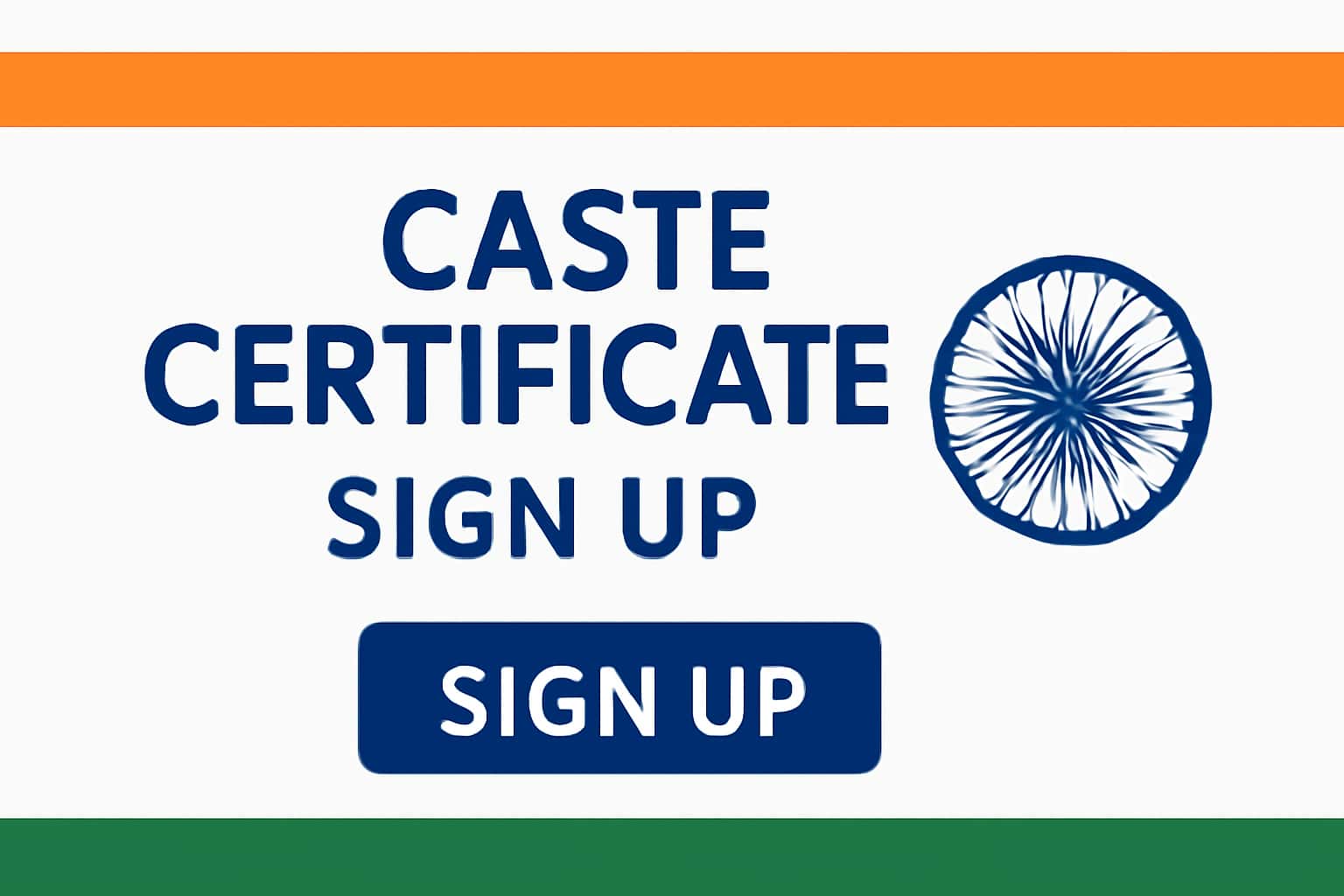 Caste Certificate: Sign Up (2026)