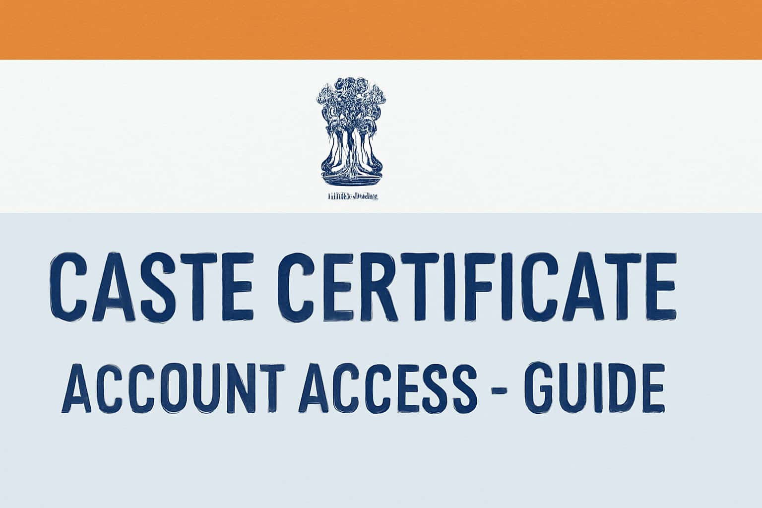 Caste Certificate Account Access - Guide