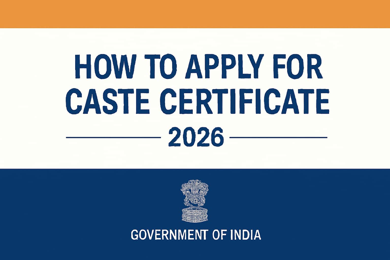 How to Apply for Caste Certificate (2026)